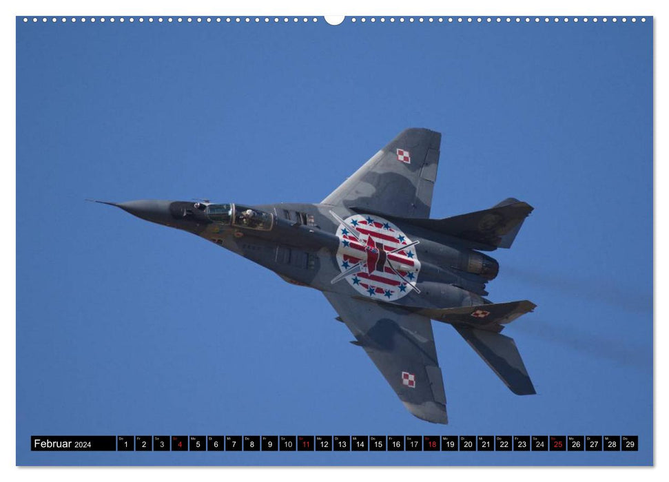 Moments in the air: MiG-29 Fulcrum (CALVENDO wall calendar 2024) 