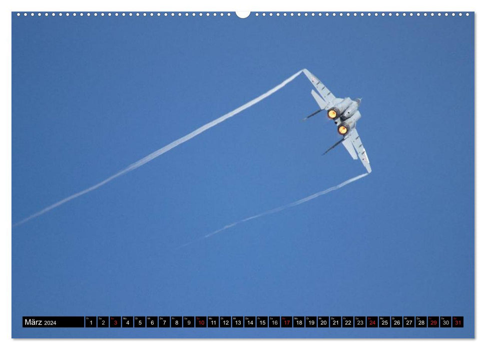 Moments in the air: MiG-29 Fulcrum (CALVENDO wall calendar 2024) 
