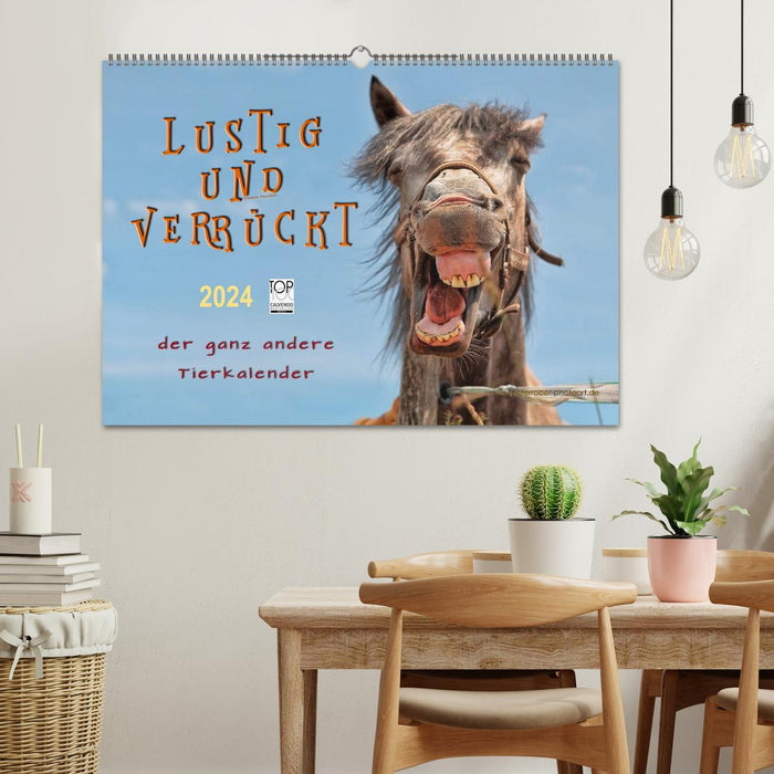 Funny and crazy - the completely different animal calendar (CALVENDO wall calendar 2024) 