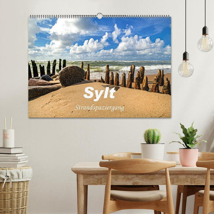 Sylt - Strandspaziergang (CALVENDO Wandkalender 2024)