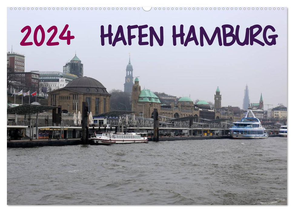 Hafen Hamburg 2024 (CALVENDO Wandkalender 2024)