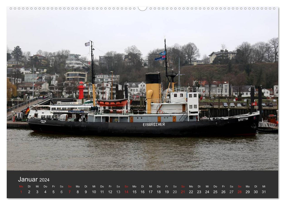 Hafen Hamburg 2024 (CALVENDO Wandkalender 2024)