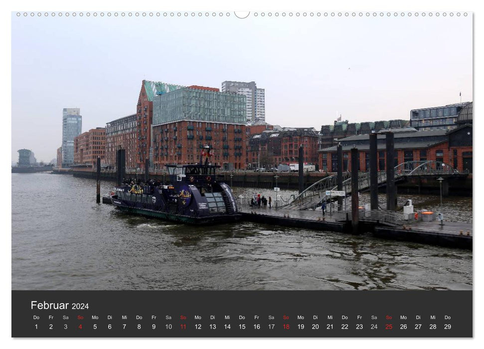 Hafen Hamburg 2024 (CALVENDO Wandkalender 2024)