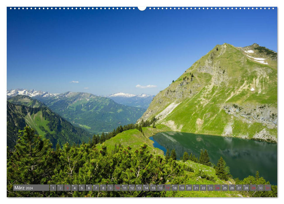 Wanderziele rund um Oberstdorf (CALVENDO Wandkalender 2024)