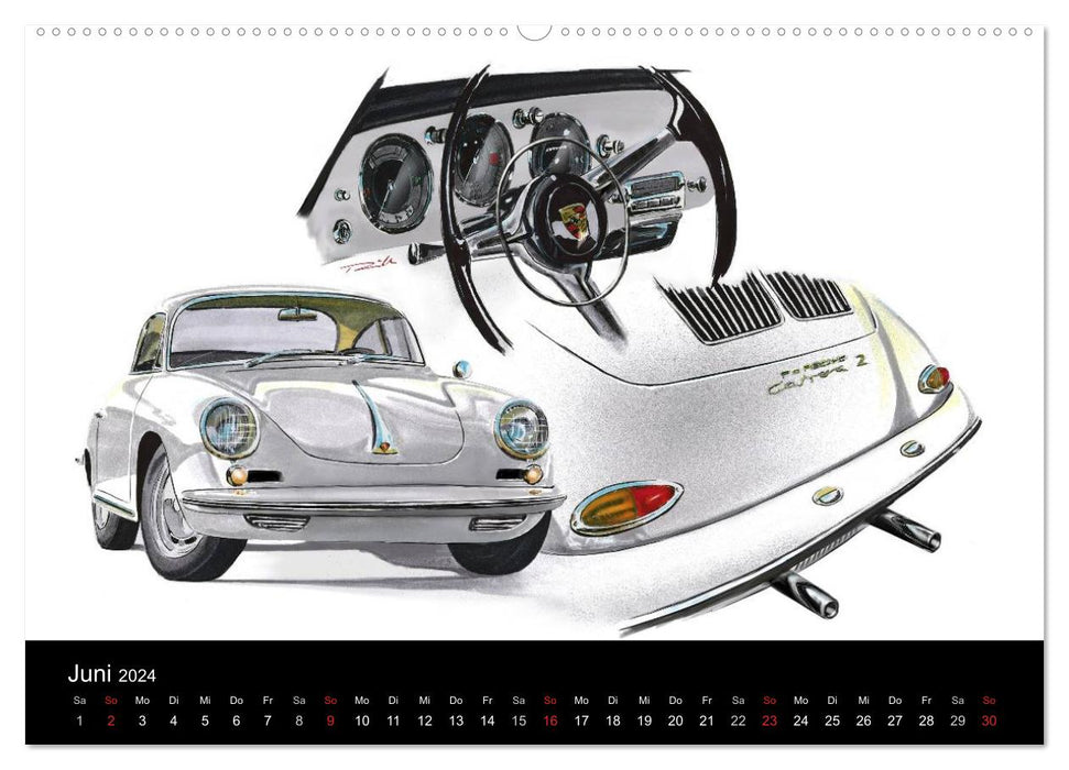 Porsche inspired Artwork by Reinhold Art´s (CALVENDO Premium Wandkalender 2024)