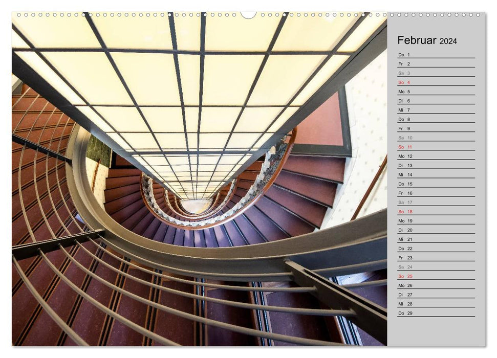 Faszination Treppen (CALVENDO Premium Wandkalender 2024)