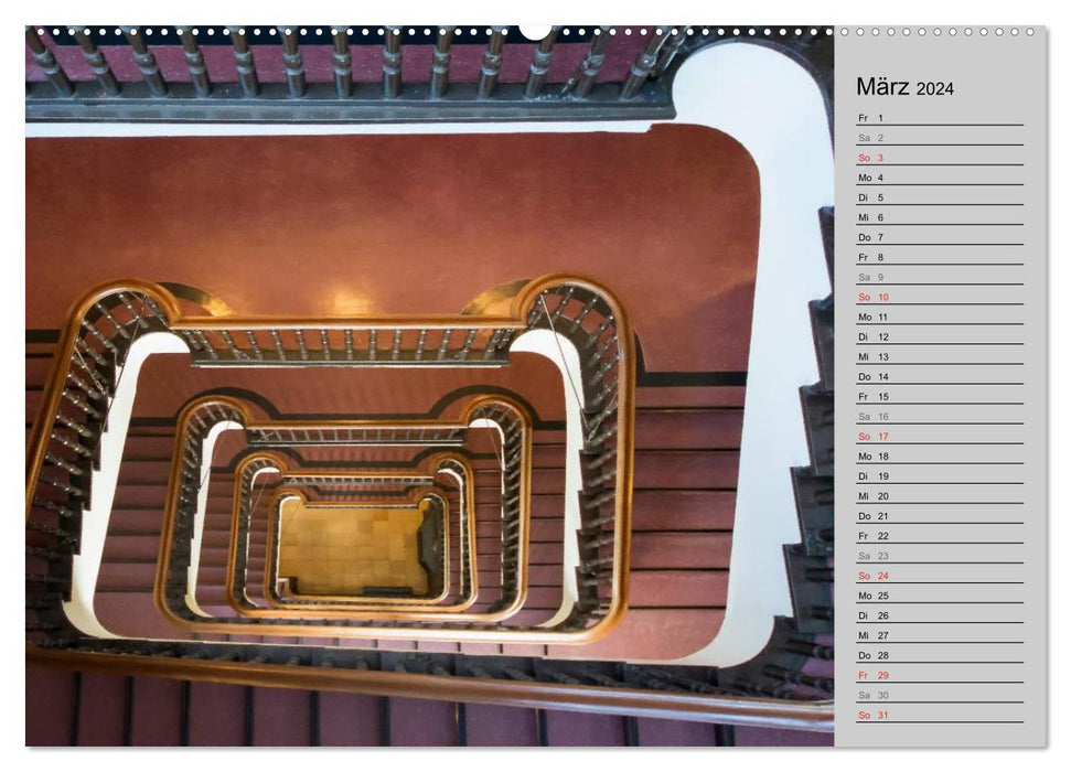 Faszination Treppen (CALVENDO Premium Wandkalender 2024)