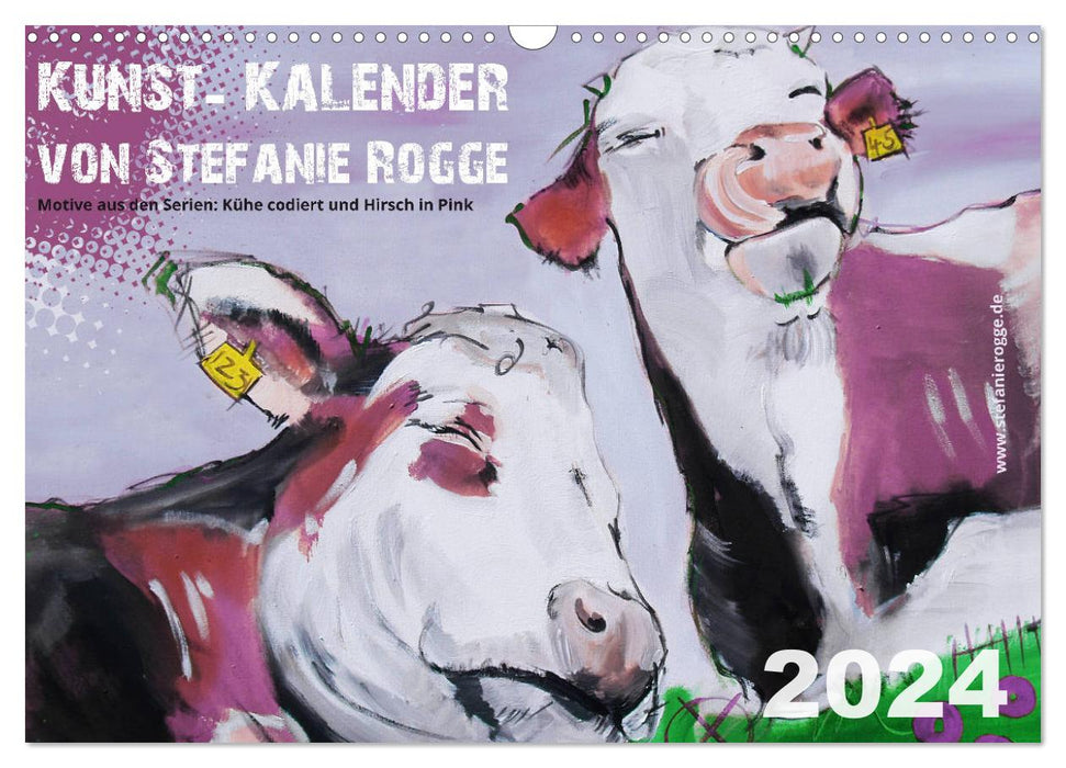 Kunst-Kalender von Stefanie Rogge (CALVENDO Wandkalender 2024)
