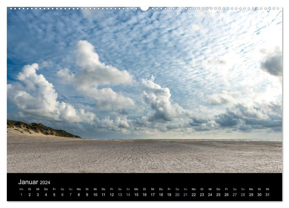 Wolken über Dänemark (CALVENDO Wandkalender 2024)