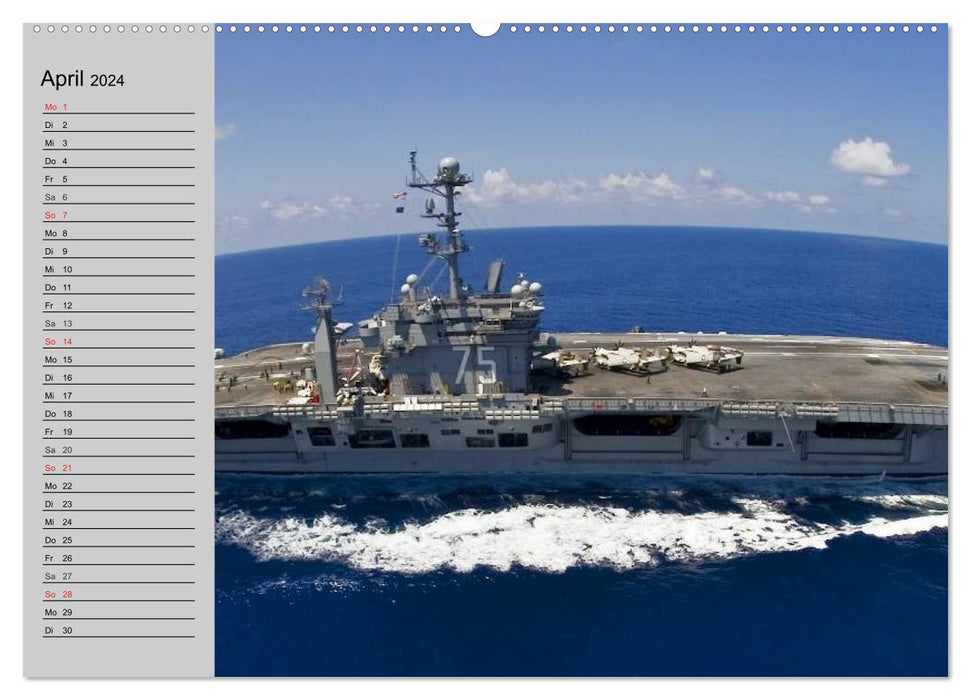 Kriegsschiffe der USA (CALVENDO Wandkalender 2024)