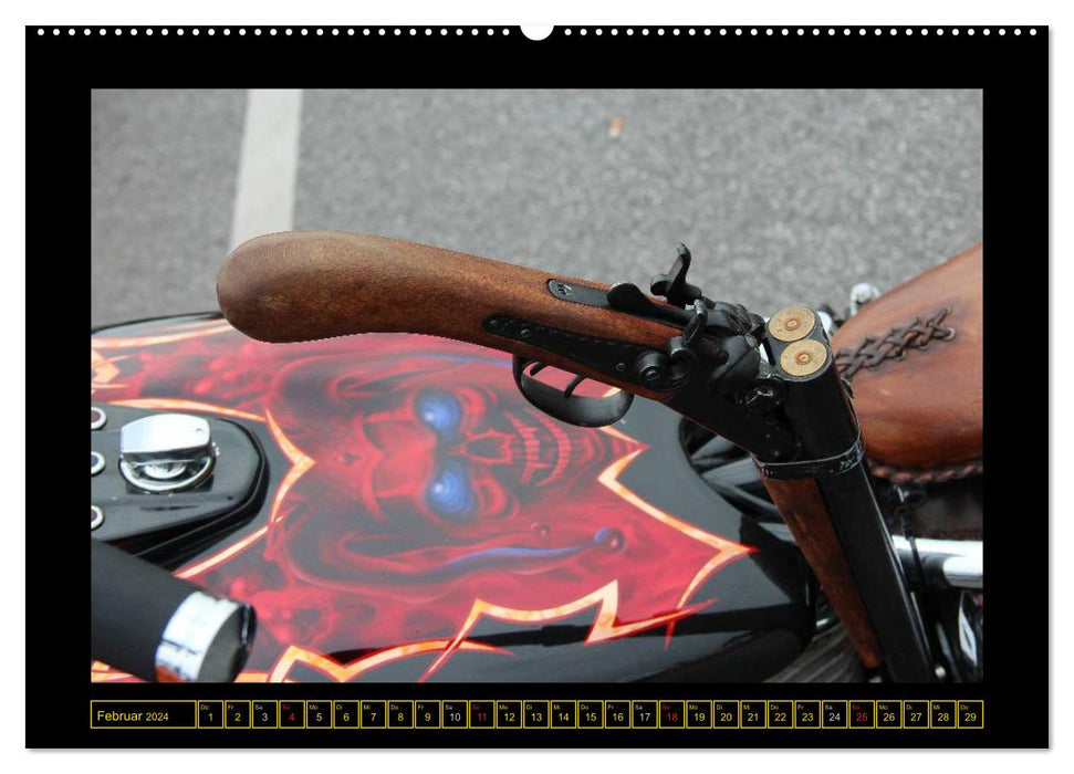 Harley Davidson - Airbrush (CALVENDO Wandkalender 2024)