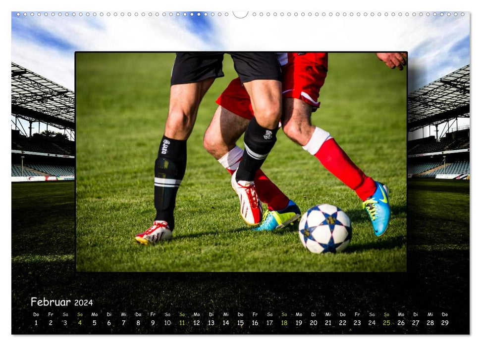 Le football règne sur le monde (Calendrier mural CALVENDO Premium 2024) 