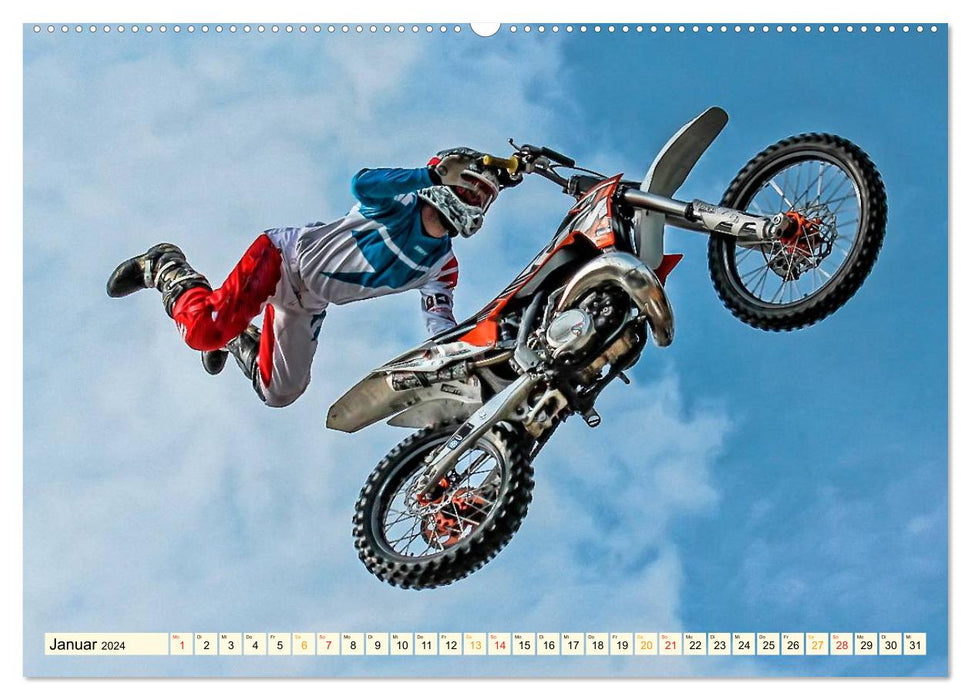 Sports extrêmes - avec tous les risques (Calendrier mural CALVENDO Premium 2024) 