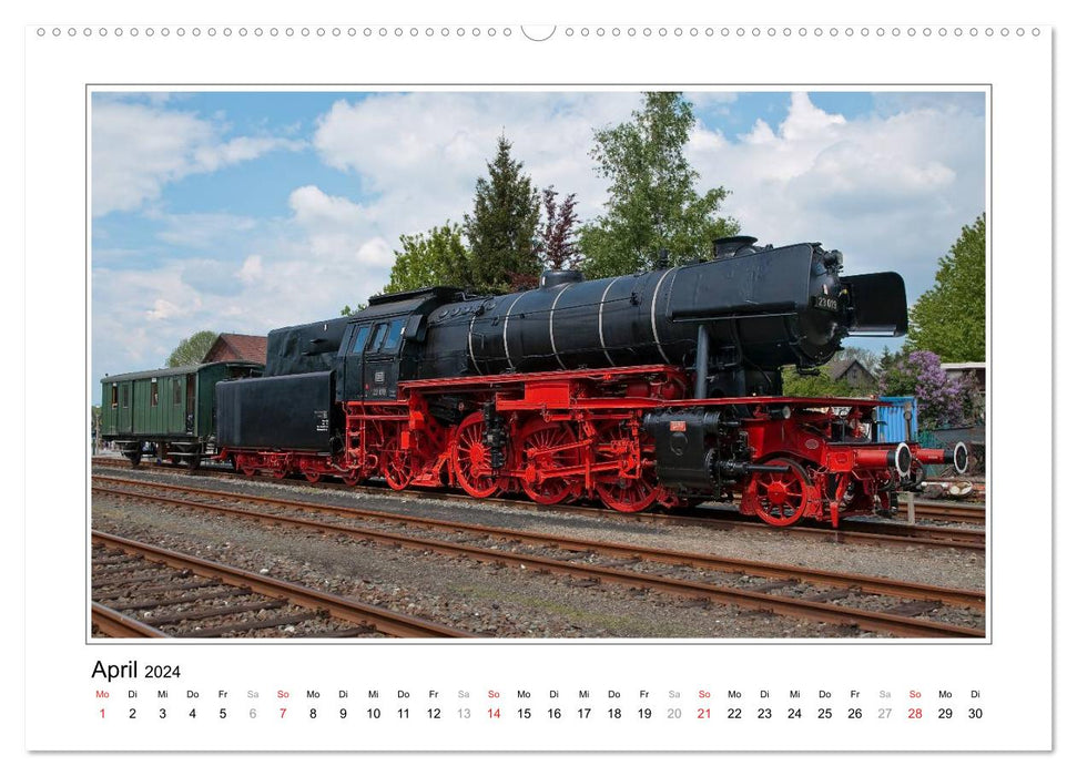 Under Steam – Romance de locomotive à vapeur (Calvendo Premium Calendrier mural 2024) 