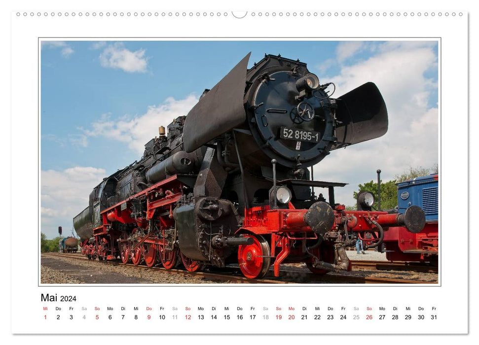 Under Steam – Romance de locomotive à vapeur (Calvendo Premium Calendrier mural 2024) 