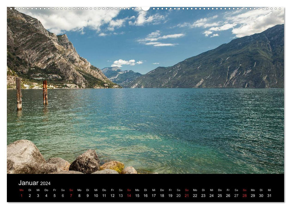 Die schönste Seite am Gardasee (CALVENDO Premium Wandkalender 2024)