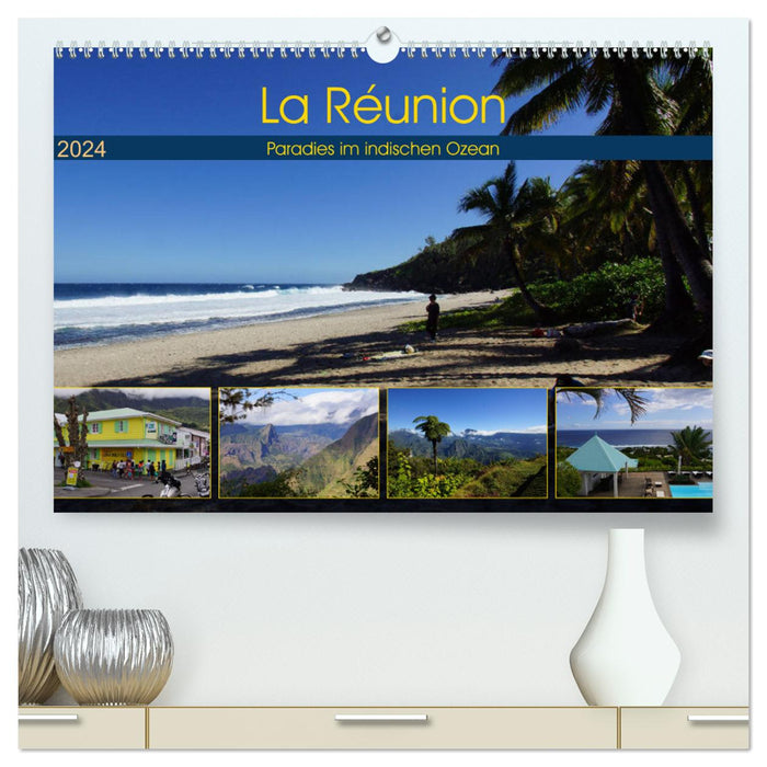 La Réunion - Paradis dans l'Océan Indien (Calendrier mural CALVENDO Premium 2024) 