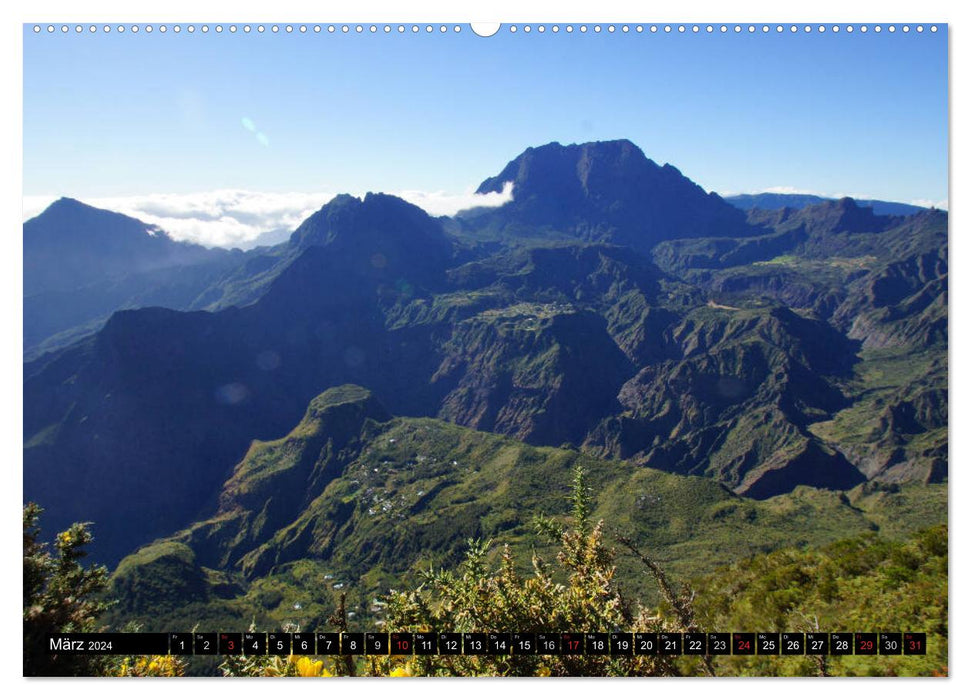 La Réunion - Paradis dans l'Océan Indien (Calendrier mural CALVENDO Premium 2024) 