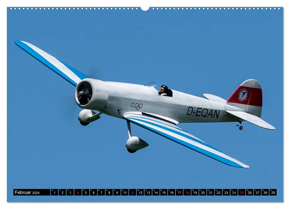 Calendrier de vol modèle 2024 (Calendrier mural CALVENDO Premium 2024) 