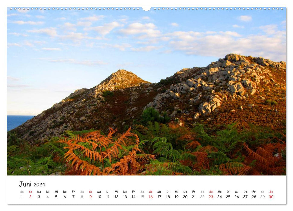 Camino Portugues - Chemin de Saint-Jacques (Calvendo Premium Wall Calendar 2024) 