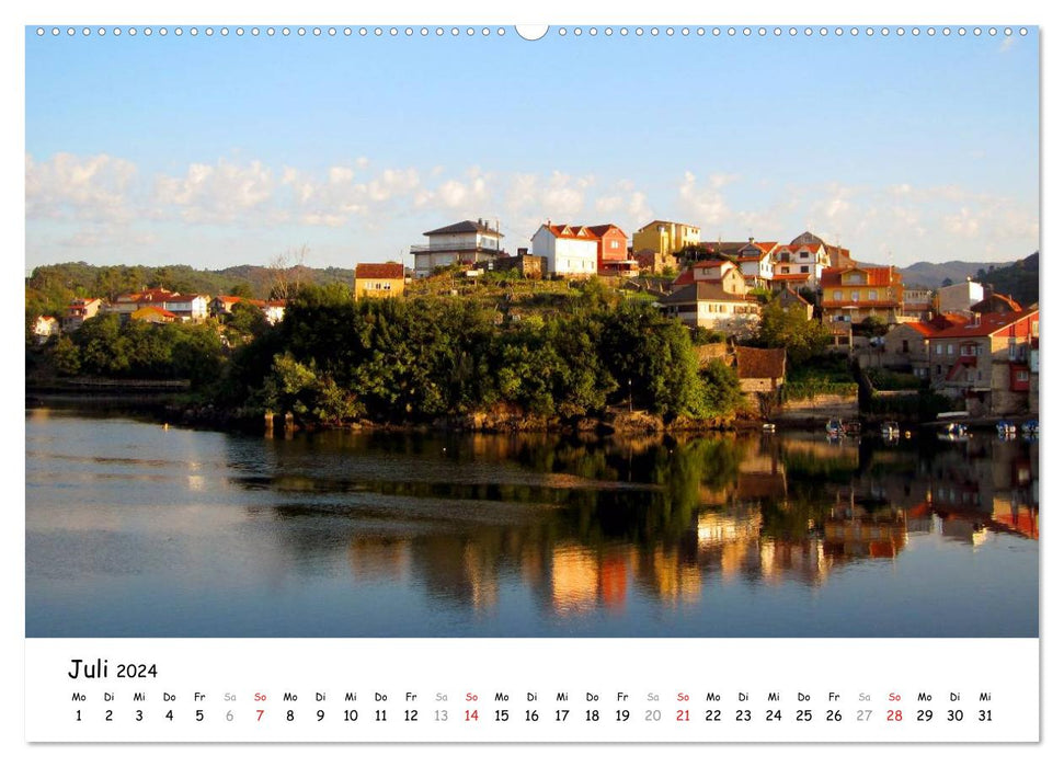 Camino Portugues - Chemin de Saint-Jacques (Calvendo Premium Wall Calendar 2024) 