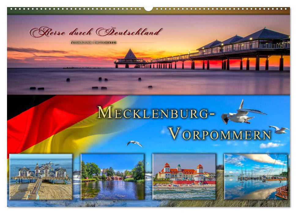 Voyage à travers l'Allemagne - Mecklembourg-Poméranie occidentale (calendrier mural CALVENDO 2024) 