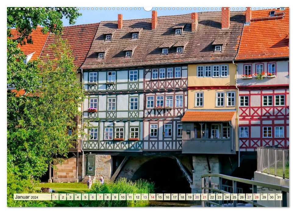 Erfurt - my city with a lot of heart (CALVENDO wall calendar 2024) 