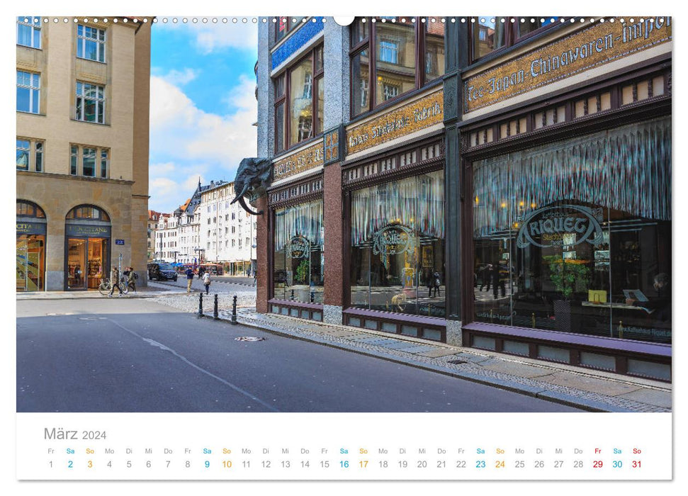 Leipzig - Walk through eras (CALVENDO wall calendar 2024) 