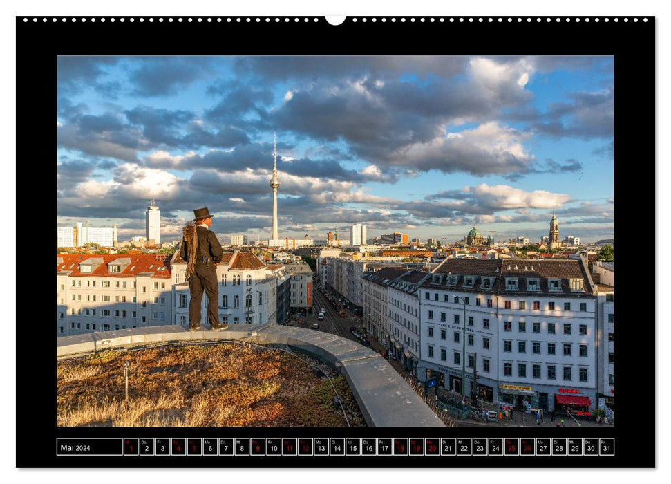 Chimney sweep over Berlin 2024 (CALVENDO wall calendar 2024) 
