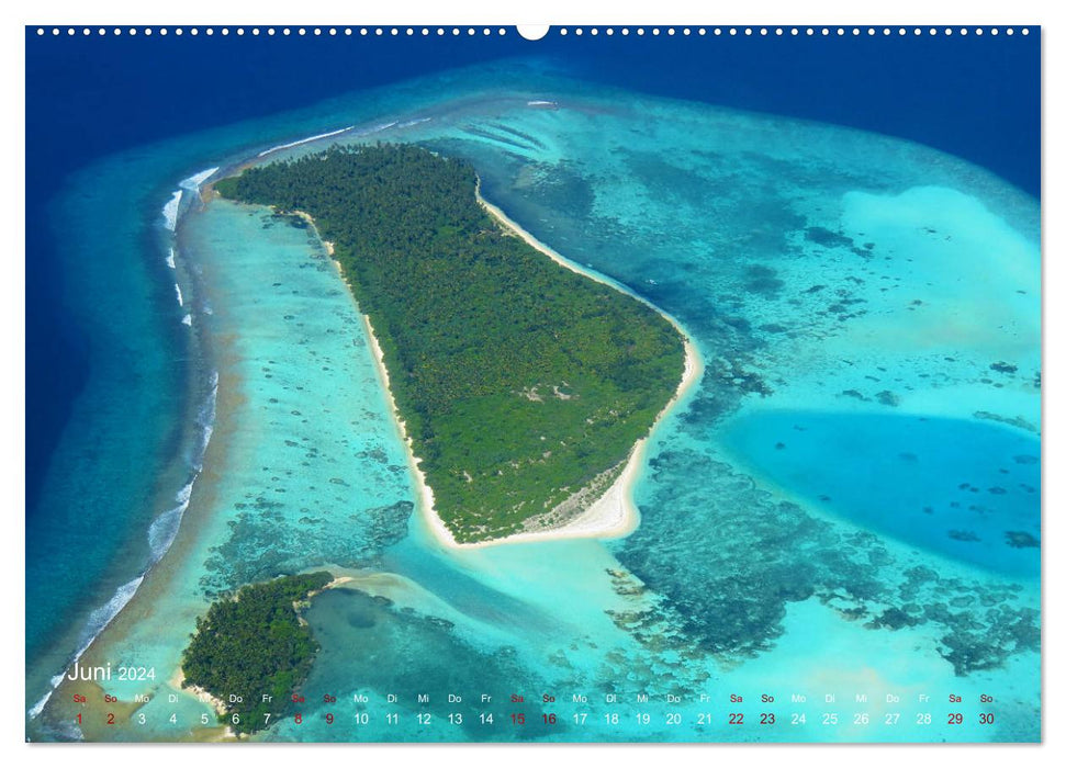 The most beautiful sea views from above (CALVENDO wall calendar 2024) 
