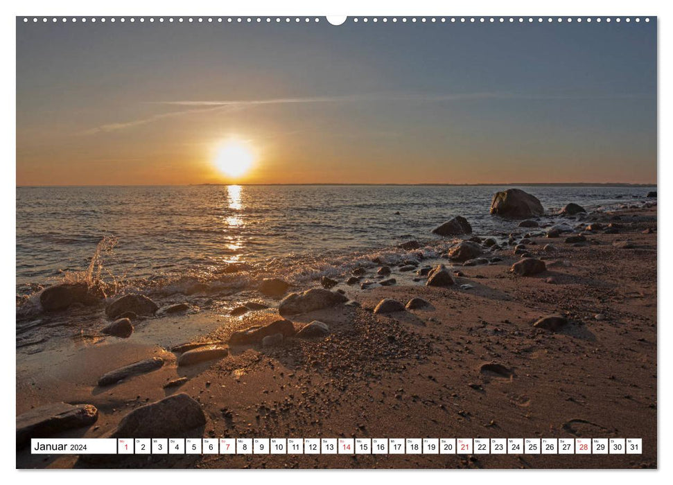 Sentiment de vacances à l'état pur dans la mer Baltique (calendrier mural CALVENDO 2024) 