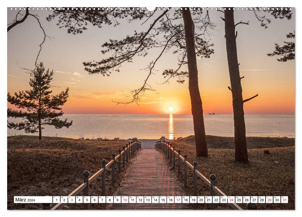 Sentiment de vacances à l'état pur dans la mer Baltique (calendrier mural CALVENDO 2024) 