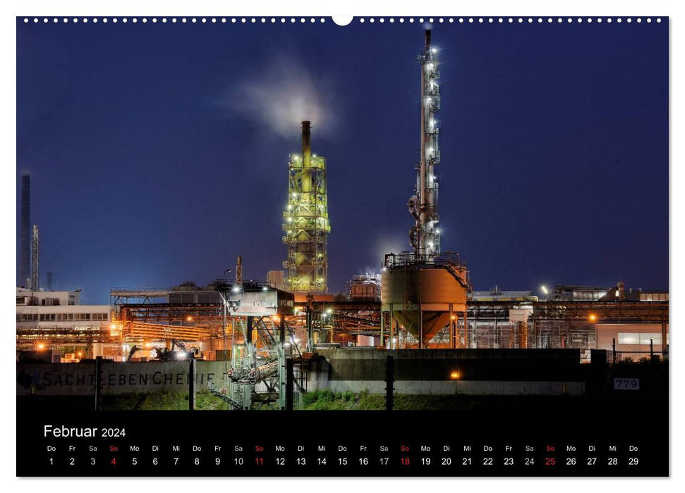 Les Nuits de Duisbourg (Calendrier mural CALVENDO 2024) 