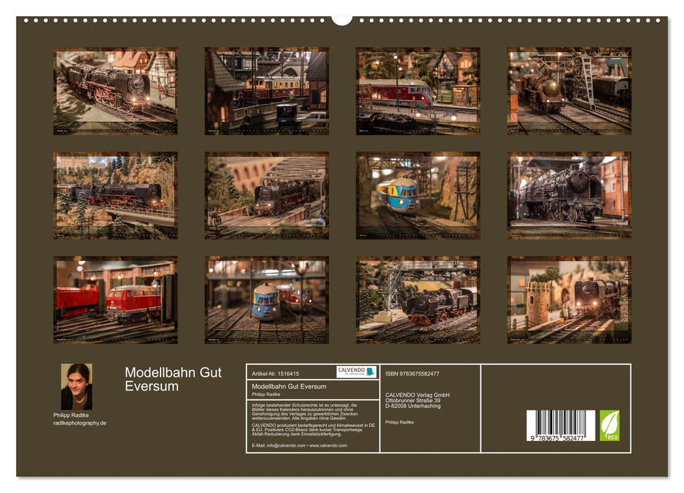 Gut Eversum model railway (CALVENDO Premium Wall Calendar 2024) 