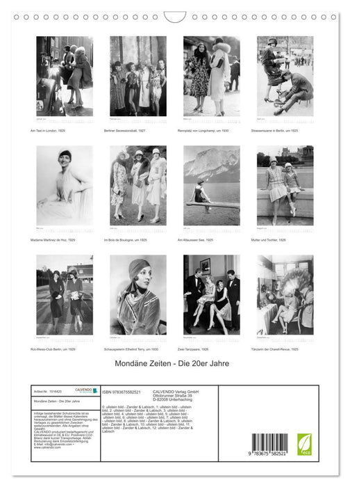 Chic times - The 20s (CALVENDO wall calendar 2024) 