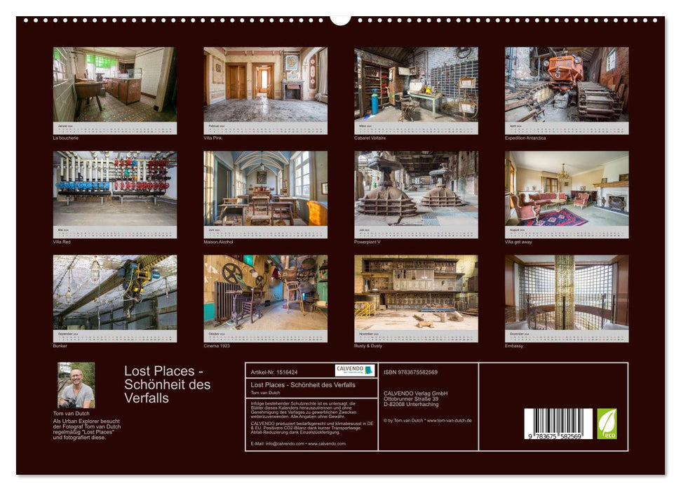 Lost Places - Schönheit des Verfalls (CALVENDO Premium Wandkalender 2024)