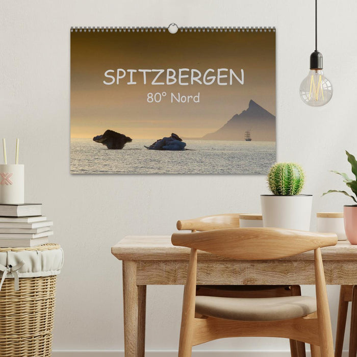 Spitsbergen 80° North (CALVENDO wall calendar 2024) 