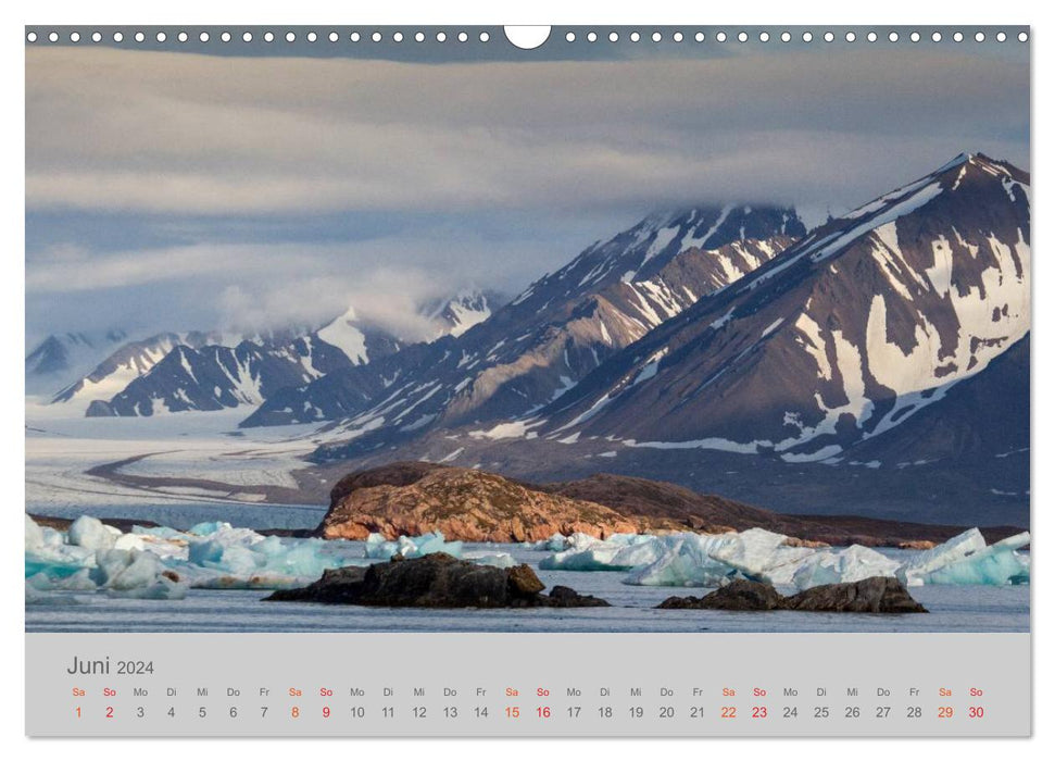 Spitsbergen 80° North (CALVENDO wall calendar 2024) 