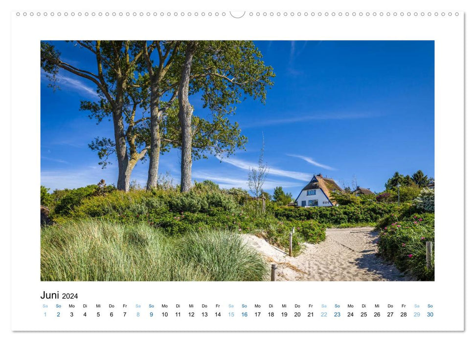 Fischland - Darß - Zingst: Between the sea and the bay (CALVENDO Premium Wall Calendar 2024) 