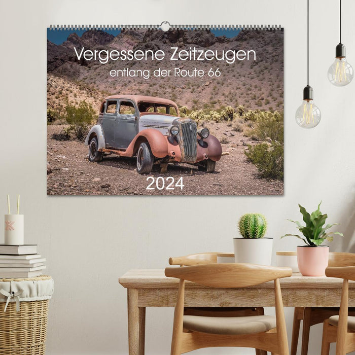 Vergessene Zeitzeugen entlang der Route 66 (CALVENDO Wandkalender 2024)