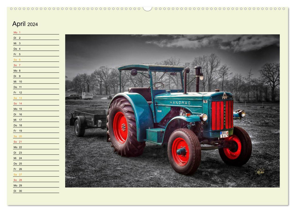 Traktoren - Oldtimer (CALVENDO Premium Wandkalender 2024)