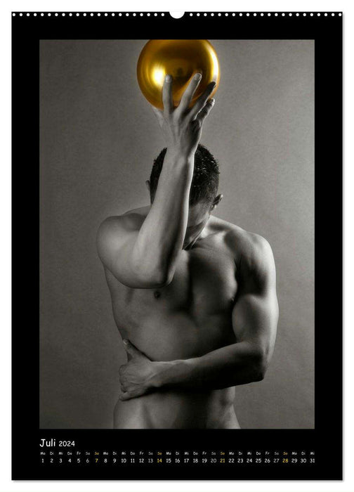Golden Ball - Männer Akte (CALVENDO Premium Wandkalender 2024)
