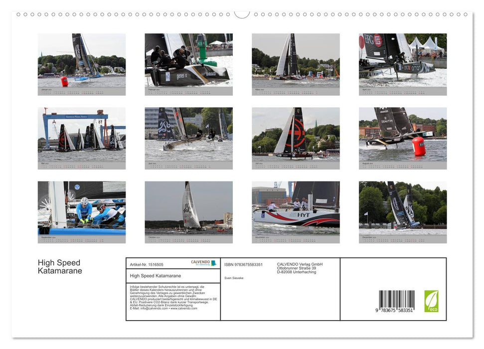 High Speed ​​Catamarans - Floating to the Limit (CALVENDO Premium Wall Calendar 2024) 