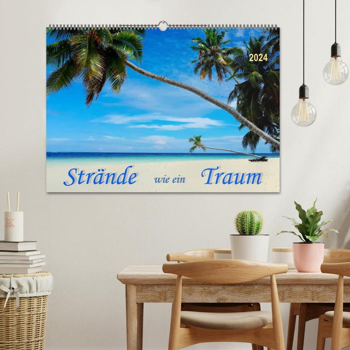 Strände wie ein Traum (CALVENDO Wandkalender 2024)