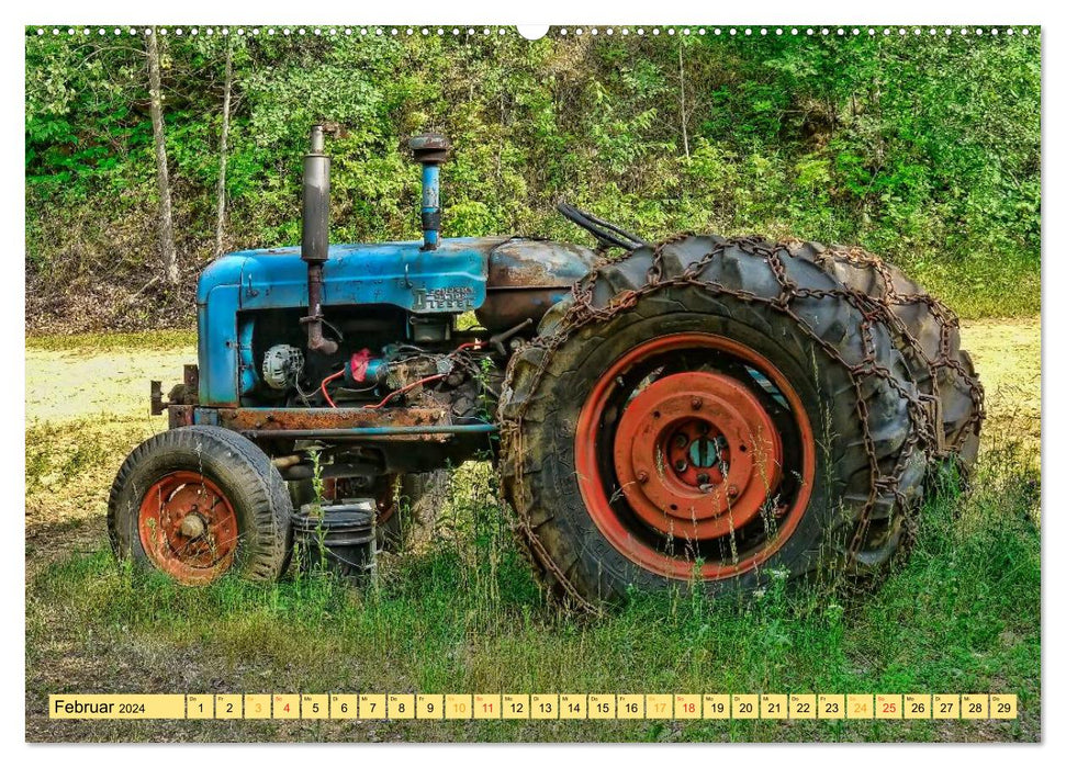 Tractors - game over (CALVENDO Premium Wall Calendar 2024) 