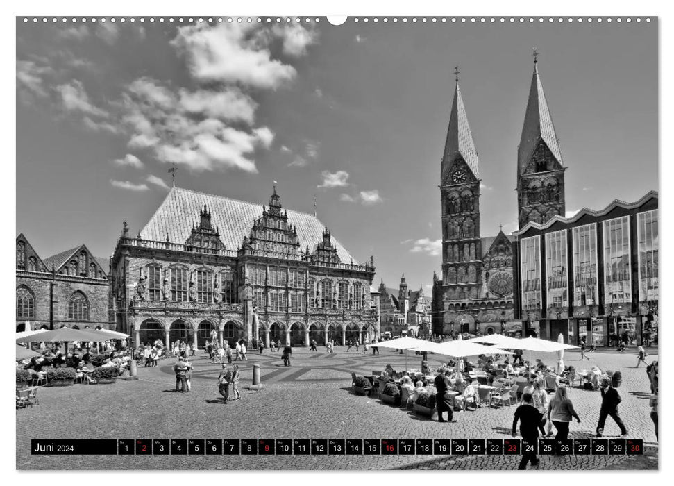 Historisches Bremen (CALVENDO Premium Wandkalender 2024)