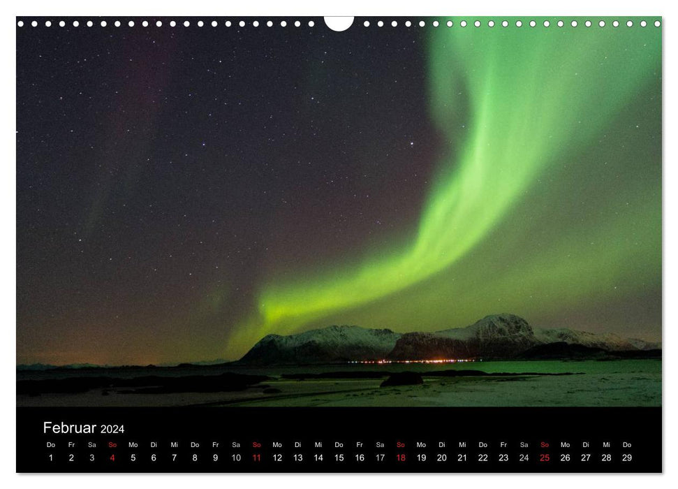 Scandinavia - In the light of the north (CALVENDO wall calendar 2024) 