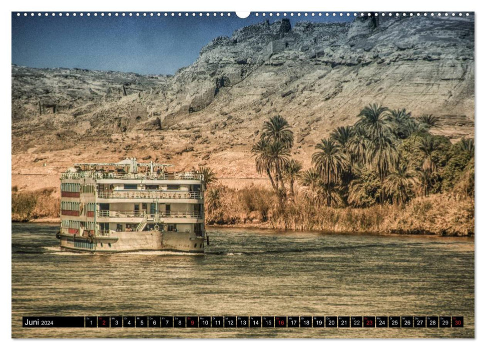 Abenteuer auf dem Nil. Eine Reise von Luxor nach Abu Simbel (CALVENDO Premium Wandkalender 2024)