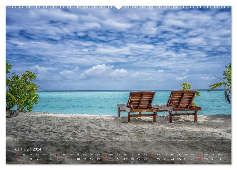Malediven Impressionen aus dem Paradies (CALVENDO Premium Wandkalender 2024)