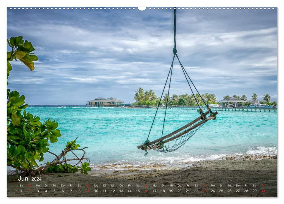 Malediven Impressionen aus dem Paradies (CALVENDO Premium Wandkalender 2024)